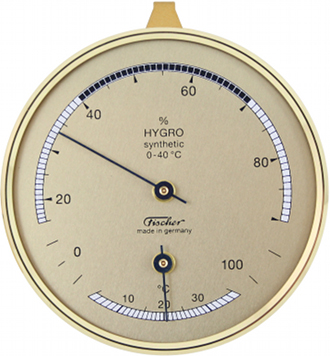 Hygromètre/Thermomètre diamètre 87 mm ref: F-123T Fischer