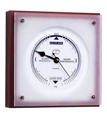 Indicateur de Mar�e design Bois et verre Sabl� ref: A-9540-ME-IMA ALTITUDE