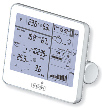 Station M&eacute;t&eacute;o  Pro  �cran tactile Connexion USB ref: V-C6300-PRO VION
