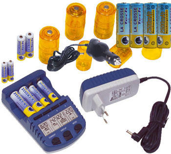° Chargeur Pack de Voyage RS900 + prise Allume cigare ref: °PK-RS900+AC LA CROSSE TECHNOLOGY