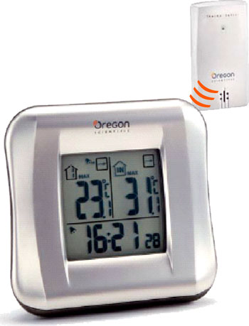 Thermomètre sans fil compact avec alertes ref: RAR681 OREGON SCIENTIFIC