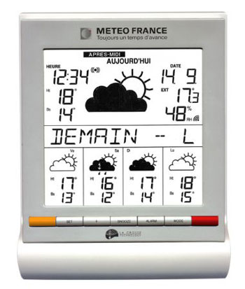 Station M&eacute;t&eacute;o  -METEO FRANCE- pr�visions � 4 Jours ref: WD9541 LA CROSSE TECHNOLOGY