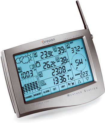  Station M&eacute;t&eacute;o Pro �cran tactile + thermo de cave OFFERT ref: PK-WMR928NX+PKVIN OREGON SCIENTIFIC