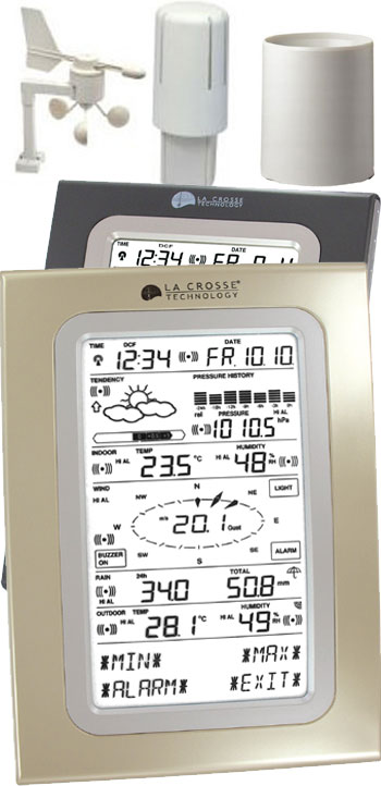 Station Météo Pro écran tactile transmission IT+ ref: WS3650-IT+ LA CROSSE TECHNOLOGY