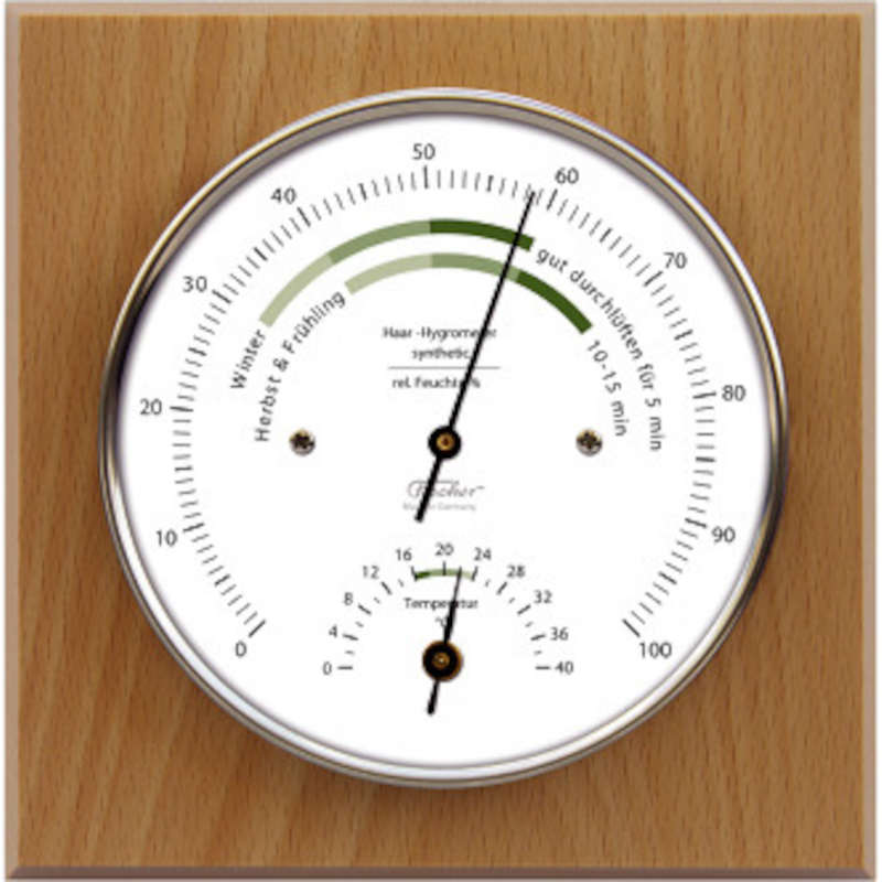 Baromètre /Thermomètre / Hygromètre 100mm FISCHER0 - Accastillage Diffusion