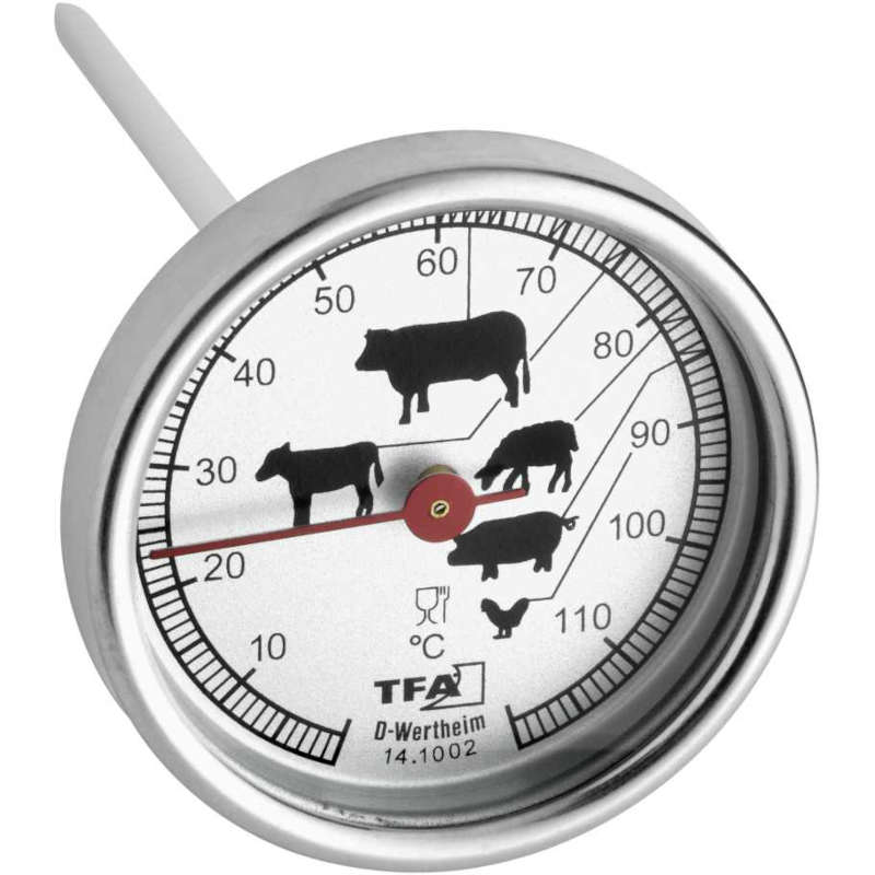 T141002 Thermomètre alimentaire de contrôle de cuisson a coeur des viandes 