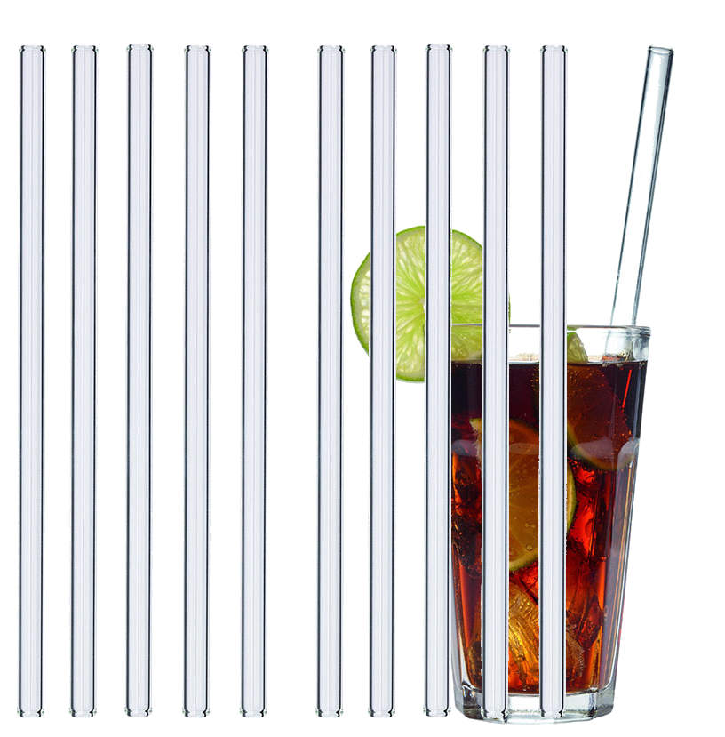 T-14.2017.10 Pailles en verre TFA GlasWerk LONG 23 cm - lot de 10 TFA