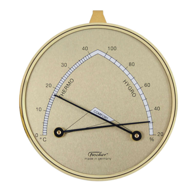 F-143 Hygromtre synthtique et Thermomtre D85 mm Fischer