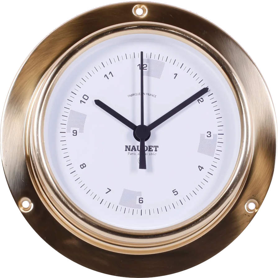 N-2-10-P13 Horloge marine � quartz, Diam.135mm, silencieuse avec ou sans zone de silence NAUDET