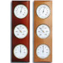 T201028-TFA Baromètre Thermo Hygro découpe design Teinte Acajou ou naturel - T201028