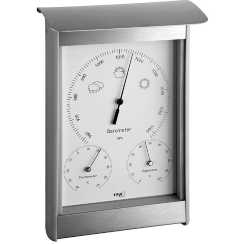 <---Cliquez sur l'image pour agrandir---> Baromètre/Thermo/hygro d´extérieur Aluminium Ref: T202045 TFA Baromètre/Thermo/hygro d´extérieur Aluminium ref: T202045 TFA
