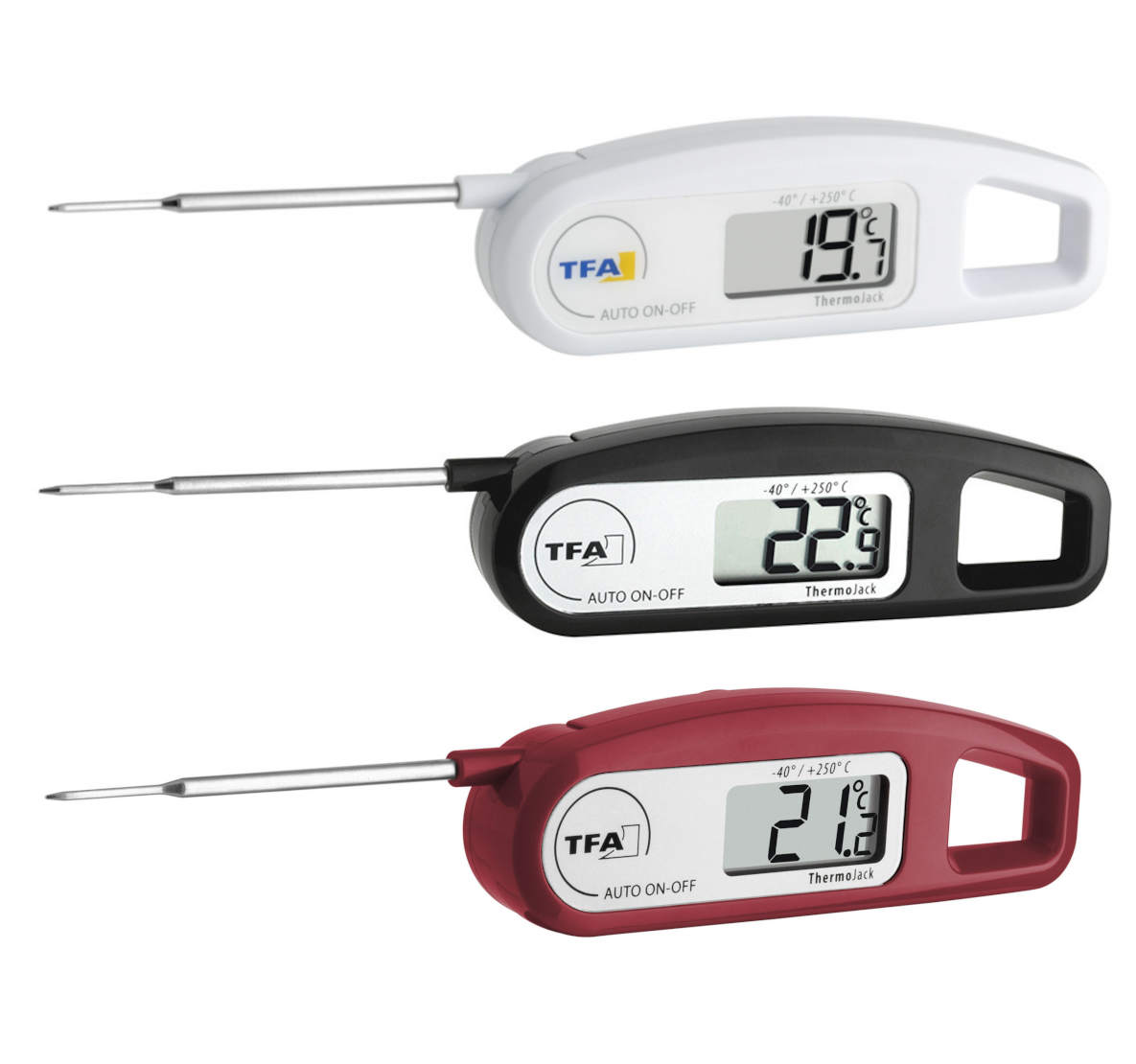 T-30.1047 Thermomtre  sonde de cuisine numrique tanche et rtractable TFA