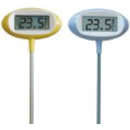 Thermomètre GEANT de jardin avec heure et mini maxi - T-30-2024