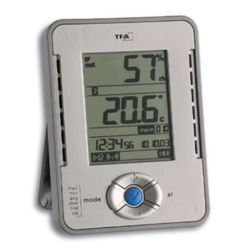 <---Cliquez sur l'image pour agrandir---> Thermomètre /hygromètre Enregistreur avec connexion Port Serie Ref: T303015 TFA Thermomètre /hygromètre Enregistreur avec connexion Port Serie ref: T303015 TFA