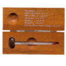 Thermomètre à vin dans coffret bois massif teinté - BL-TVC-3187