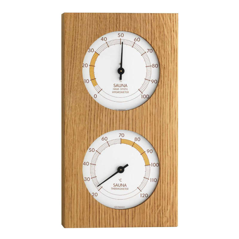 <h3>T4010xx Hygromètre synthétique et Thermomètre de sauna de précision TFA<h3>