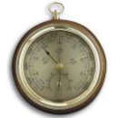 T451000-TFA Baromètre bois massif rond avec Thermométre intégré 120 mm - T451000