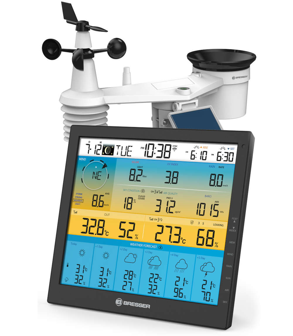 Sencor - Station météo professionnelle avec écran LCD couleur 1xCR2032  Wi-Fi