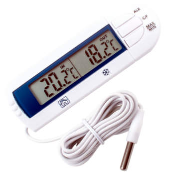 Thermomètre numérique pour congélateur, réfrigérateur, cuisine, maison,  restaurants, bars, alarme sonore avec capteur : : Maison