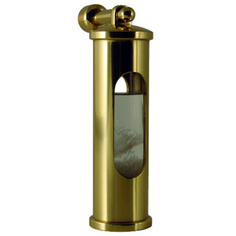 D-550401 Baromtre Luxe -Storm glass- ou -Verre de tempte- sur suspente laiton. 