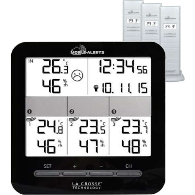 BL-MA10421 - LA CROSSE TECHNOLOGY - Station Thermomètre Hygromètre  multi-zone compatible MOBILE-ALERTS WEATHERHUB