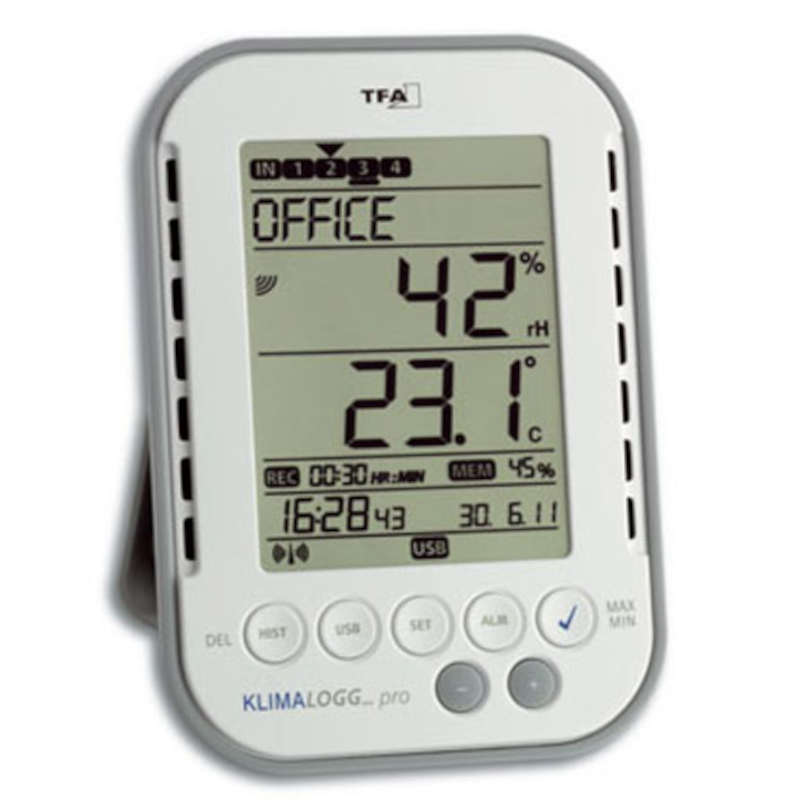 T-30.3039 - TFA - Thermomètre /hygromètre Enregistreur avec connexion USB  sans fil