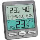 Thermomètre de piscine solaire avec lecture à distance alarme et radiopiloté - T303056+8pilesxLR3