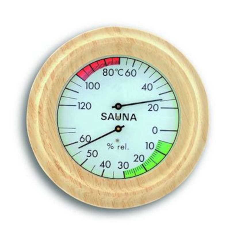 T-40.100x Hygromtre synthtique et Thermomtre de sauna de prcision TFA