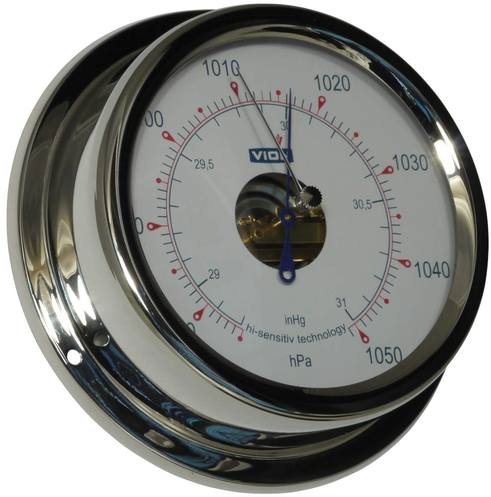 V-A130 Baromètre  HI-SENS ou indicateur de marée ou Pendule inox diam:150 mm VION