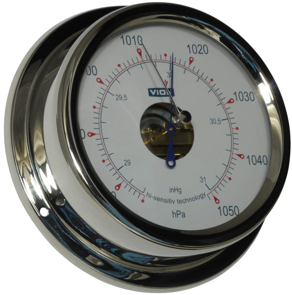 <---Cliquez sur l'image pour agrandir---> Baromètre HI-SENS ou indicateur de marée ou Pendule inox diam:150 mm Ref: V-A130 VION Baromètre HI-SENS ou indicateur de marée ou Pendule inox diam:150 mm ref: V-A130 VION