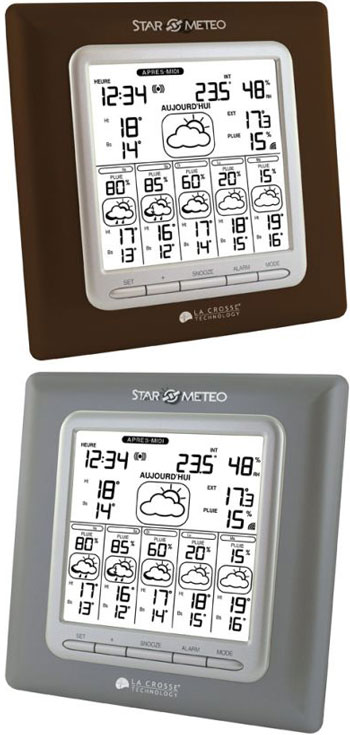 <---Cliquez sur l'image pour agrandir---> Station Météo -STAR METEO- prévisions à 5 Jours Grand écran Ref: WD6003 LA CROSSE TECHNOLOGY Station Météo -STAR METEO- prévisions à 5 Jours Grand écran ref: WD6003 LA CROSSE TECHNOLOGY