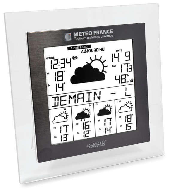 <---Cliquez sur l'image pour agrandir---> Station Météo -METEO FRANCE- prévisions à 4 Jours Design Ref: WD9542 LA CROSSE TECHNOLOGY Station Météo -METEO FRANCE- prévisions à 4 Jours Design ref: WD9542 LA CROSSE TECHNOLOGY