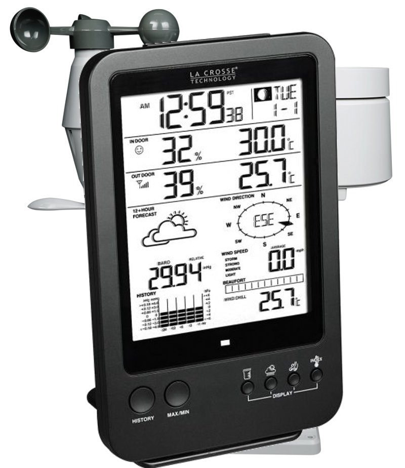 <---Cliquez sur l'image pour agrandir---> Station Météo Pro complète avec alarmes et capteur tout en 1 (sans connexion PC) Ref: WS1650 LA CROSSE TECHNOLOGY Station Météo Pro complète avec alarmes et capteur tout en 1 (sans connexion PC) ref: WS1650 LA CROSSE TECHNOLOGY