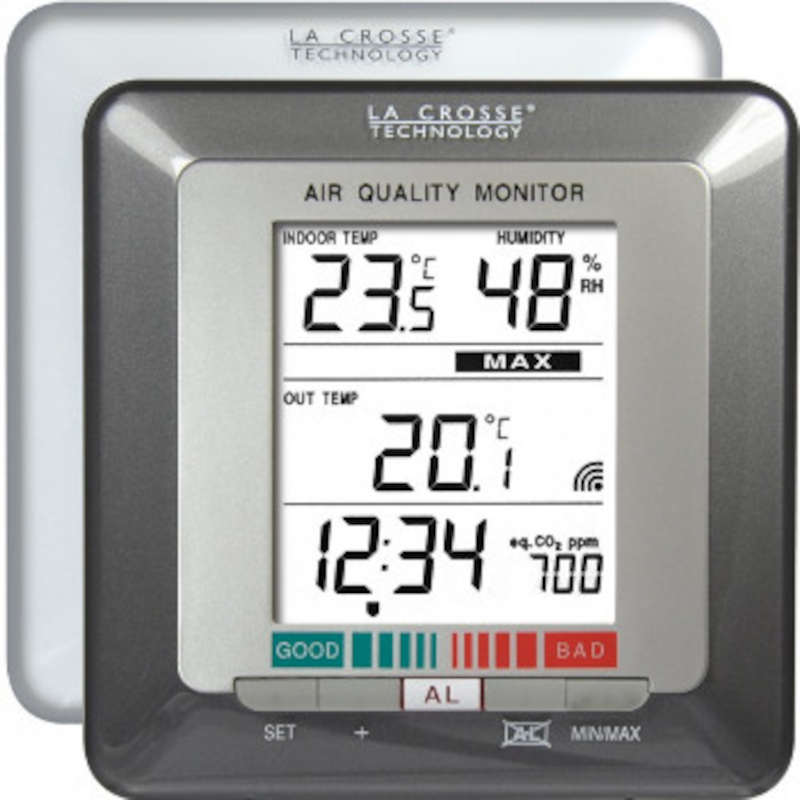 <---Cliquez sur l'image pour agrandir---> Thermomètre Hygromètre avec Qualité de l´air en teneur en CO2 avec ALARME Ref: WS272 LA CROSSE TECHNOLOGY Thermomètre Hygromètre avec Qualité de l´air en teneur en CO2 avec ALARME ref: WS272 LA CROSSE TECHNOLOGY