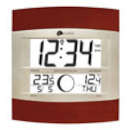 Horloge murale radio-pilote Temprature extrieure et phase de lune - WS6118