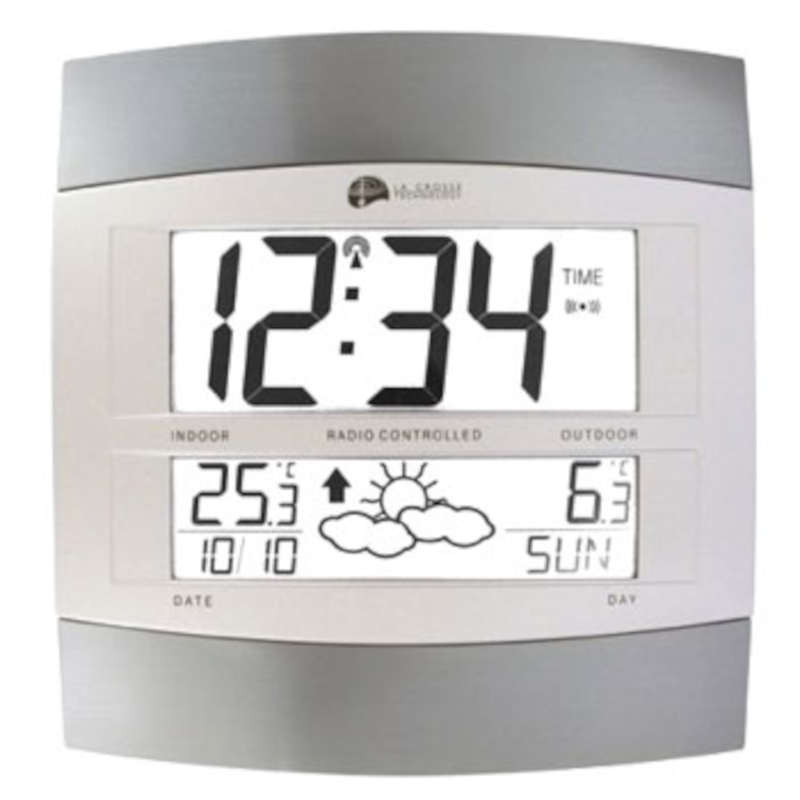 <---Cliquez sur l'image pour agrandir---> Horloge et Station Météo murale avec température extérieure sans fil. Ref: WS6158-IT+ LA CROSSE TECHNOLOGY Horloge et Station Météo murale avec température extérieure sans fil. ref: WS6158-IT+ LA CROSSE TECHNOLOGY