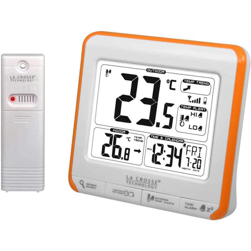 WS6811+4-Piles-LR6 Thermomtre  sans fil avec alarme programmable LA CROSSE TECHNOLOGY