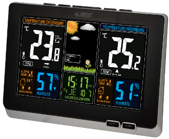 <---Cliquez sur l'image pour agrandir---> Station Météo Thermo/hygro LCD Couleur, alarmes et DCF77 Ref: WS6828 LA CROSSE TECHNOLOGY Station Météo Thermo/hygro LCD Couleur, alarmes et DCF77 ref: WS6828 LA CROSSE TECHNOLOGY